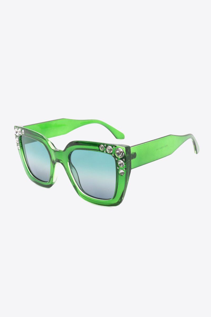 "Sparkle and Shine: Rhinestone Sunglasses by Burkesgarb | Glamorous and Trendy Eyewear"