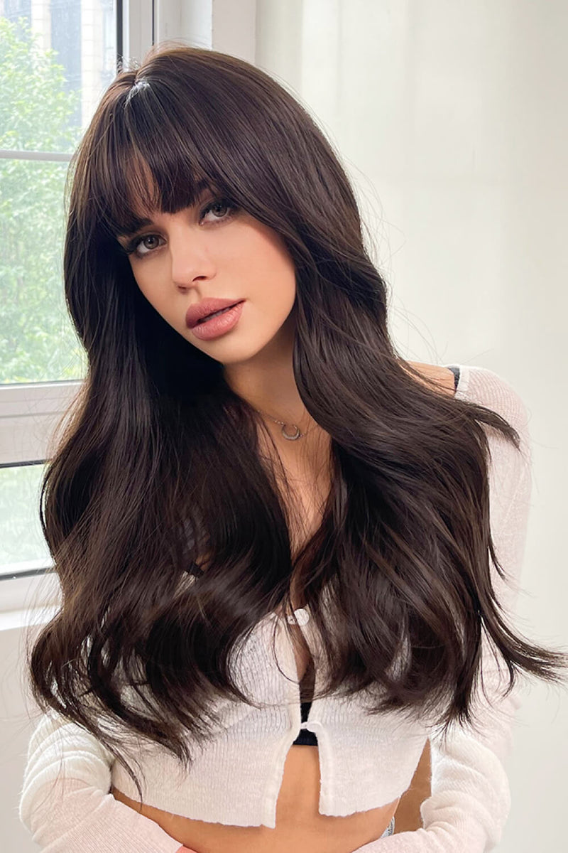 Gorgeous Long Wave Synthetic Wigs 24'' at Burkesgarb: Embrace Effortless Elegance