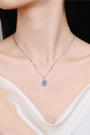 Radiant Beauty: 1 Carat Moissanite Necklace at Burkesgarb