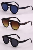 "Stay Stylish and Protected: 3-Piece Round Polycarbonate Sunglasses"