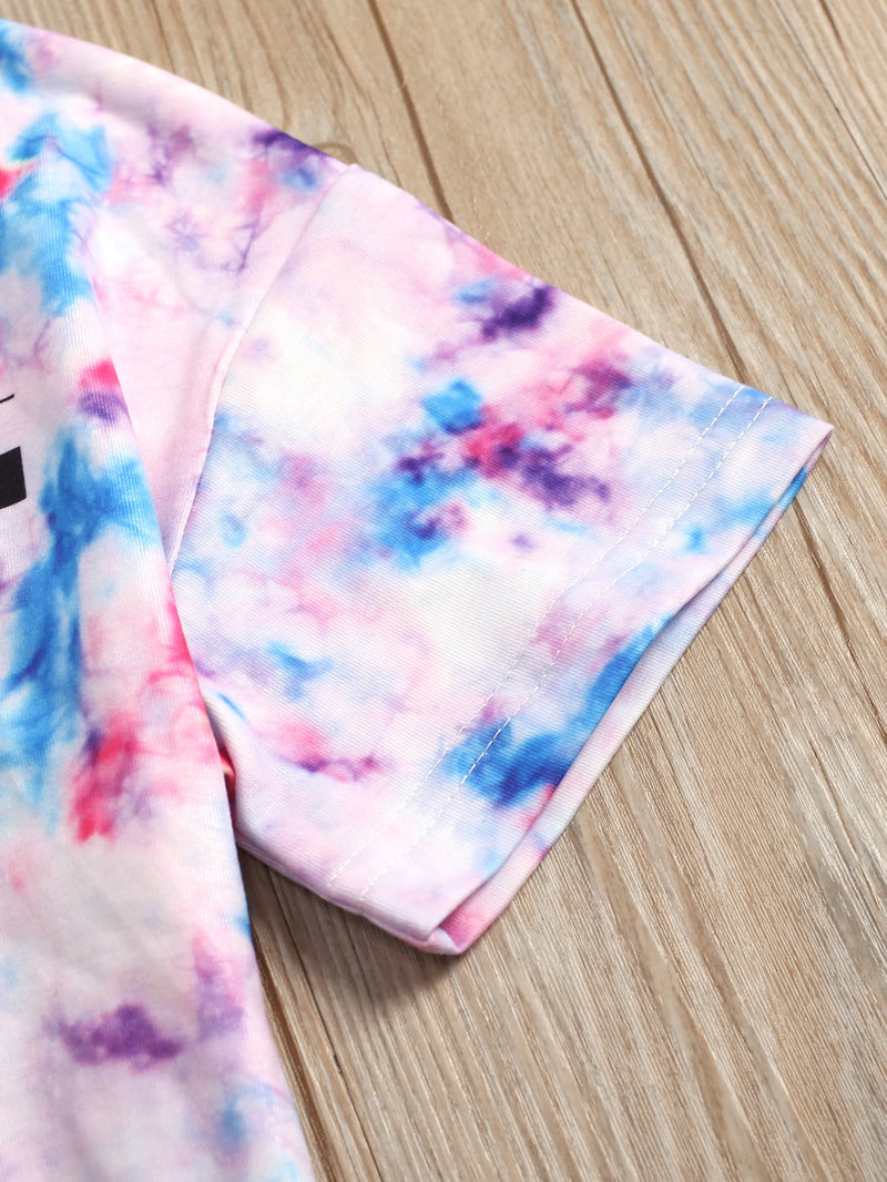 Vibrant Vibes: Tie-Dye Short Sleeve Tee at Burkesgarb