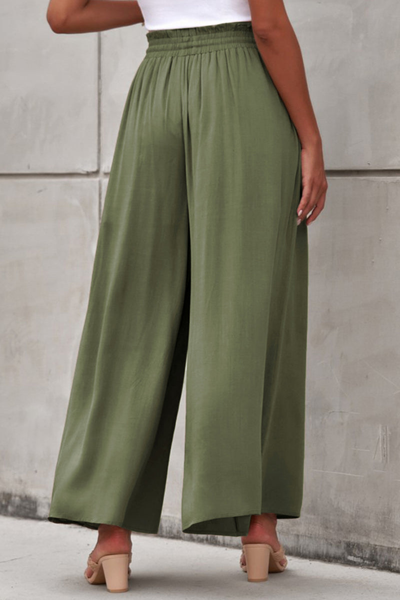 "Fashionably Flowy: Wide Leg Pants by Burkesgarb | Stylish and Comfortable Women's Bottoms"