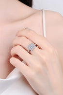 Stay Elegant: 1 Carat Moissanite Ring at Burkesgarb