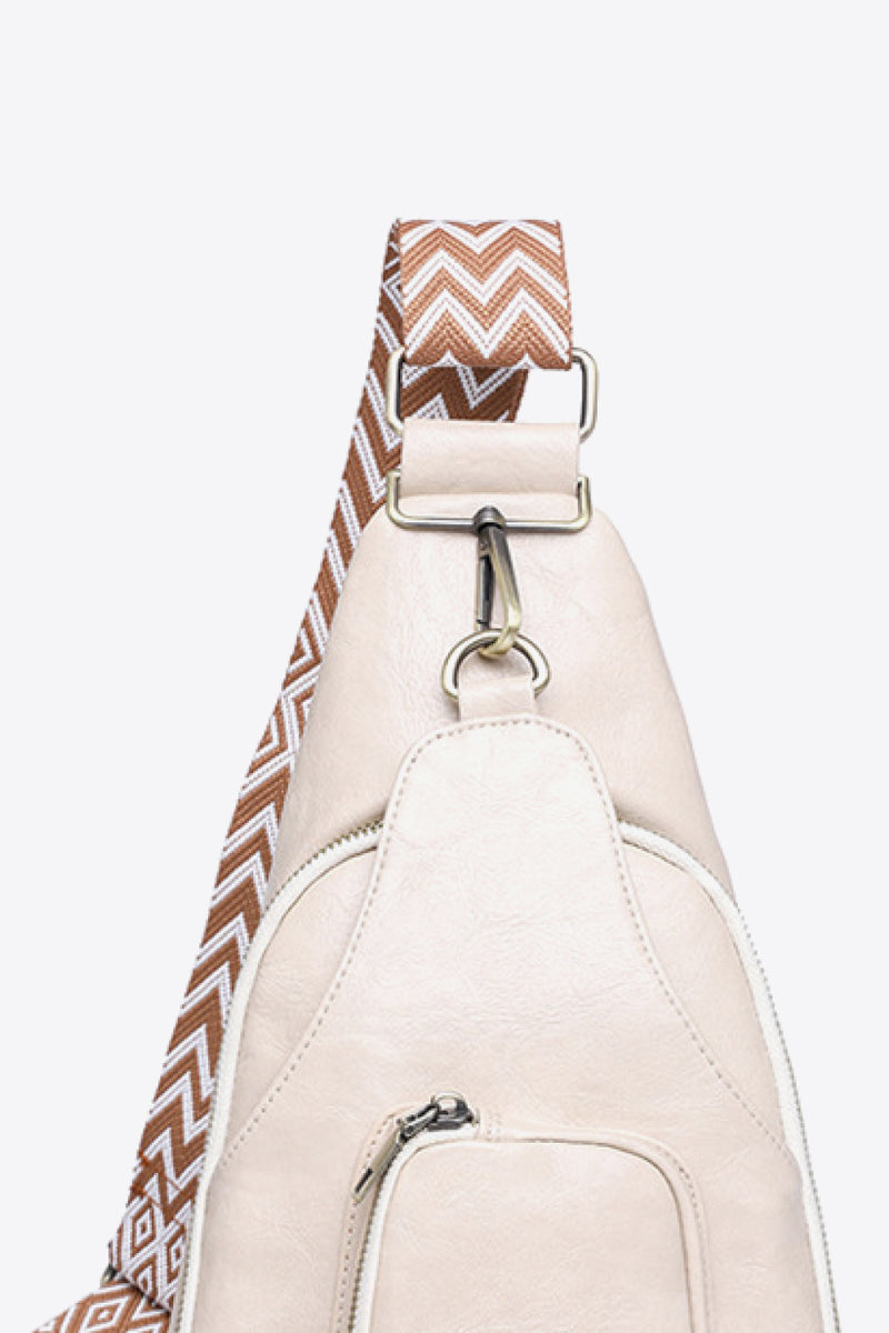 Explore in Style with the Burkesgarb Take A Trip PU Leather Sling Bag