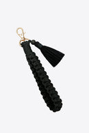 Stay Organized and Stylish: Wristlet Keychain with Tassel by Burkesgarb