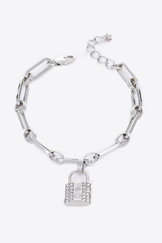 Unlock Your Style with the Lock Charm Chain Bracelet