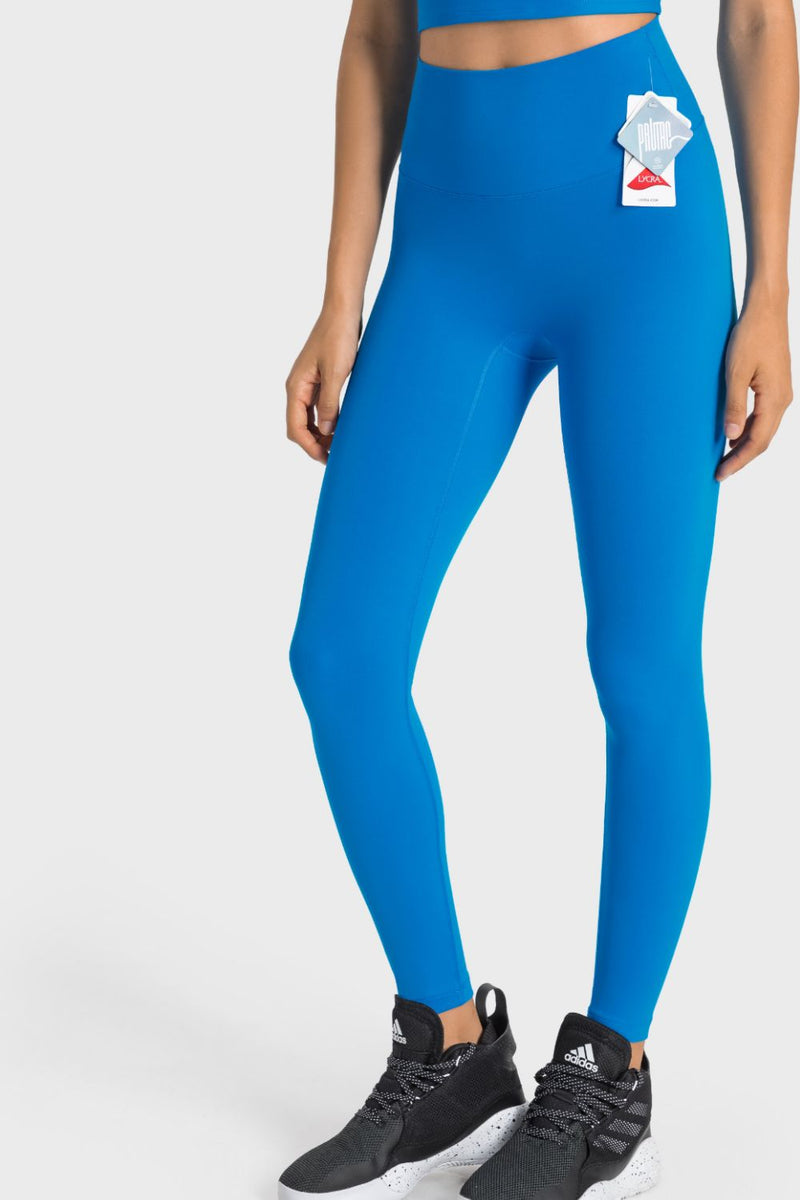 Experience Comfort and Style with High-Rise Wide Waistband Yoga Leggings at Burkesgarb
