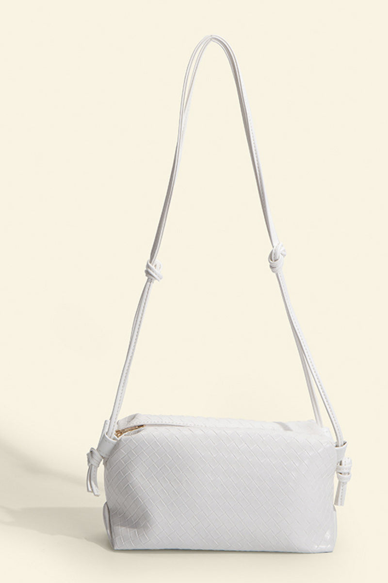 Embrace Chic Simplicity with the Leather Knot Detail Shoulder Bag at Burkesgarb