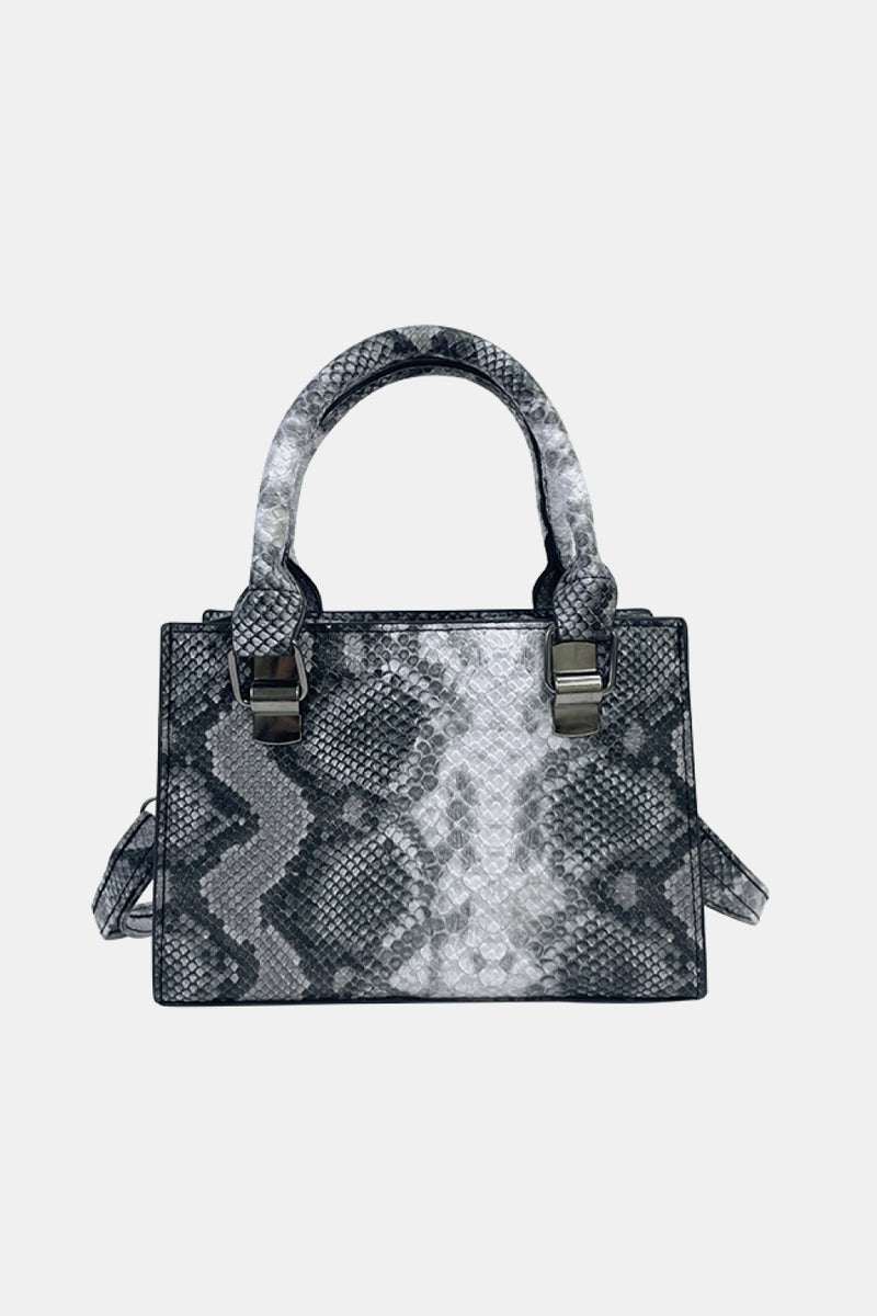 Elevate Your Style with a Leather Snakeskin Printed Handbag from Burkesgarb