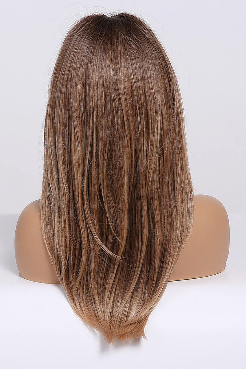 Effortlessly Glamorous: Mid-Length Wave Synthetic Wigs 24'' at Burkesgarb