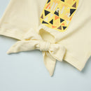 Celebrate the Season with the HELLO SUMMER Top and Floral Flare Pants Set at Burkesgarb