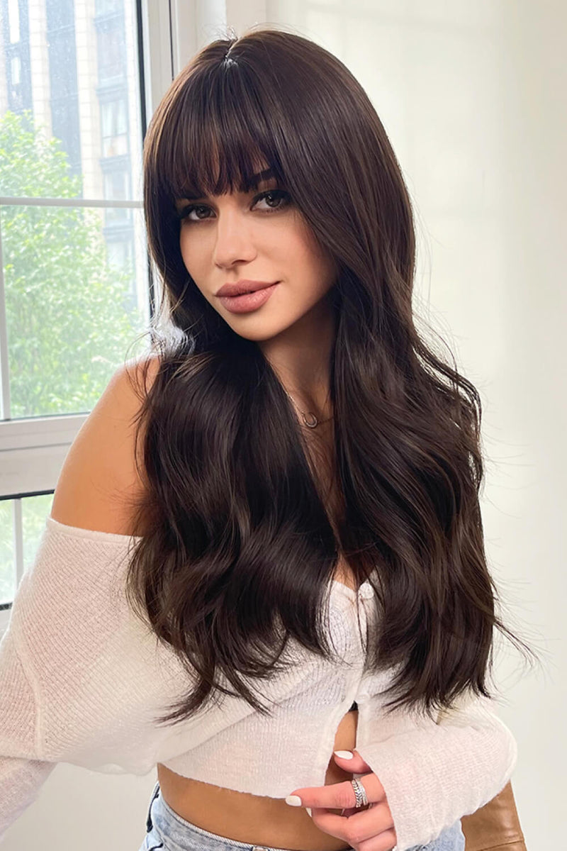 Gorgeous Long Wave Synthetic Wigs 24'' at Burkesgarb: Embrace Effortless Elegance