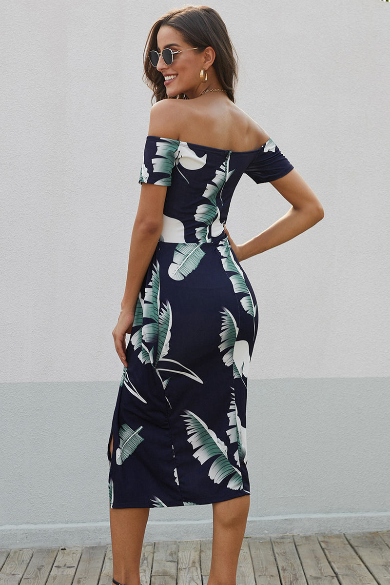 Effortless Elegance: Off-Shoulder Split Dresses for Stunning Style