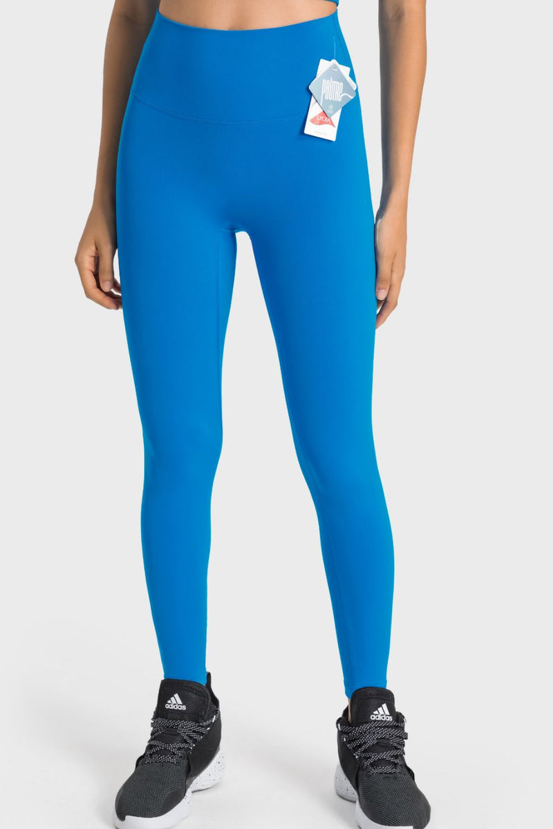 Experience Comfort and Style with High-Rise Wide Waistband Yoga Leggings at Burkesgarb