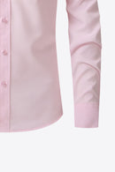 Classic and Versatile: Collared Long-Sleeve Pocket Shirt for Effortless Style