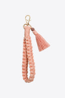 Stay Organized and Stylish: Wristlet Keychain with Tassel by Burkesgarb