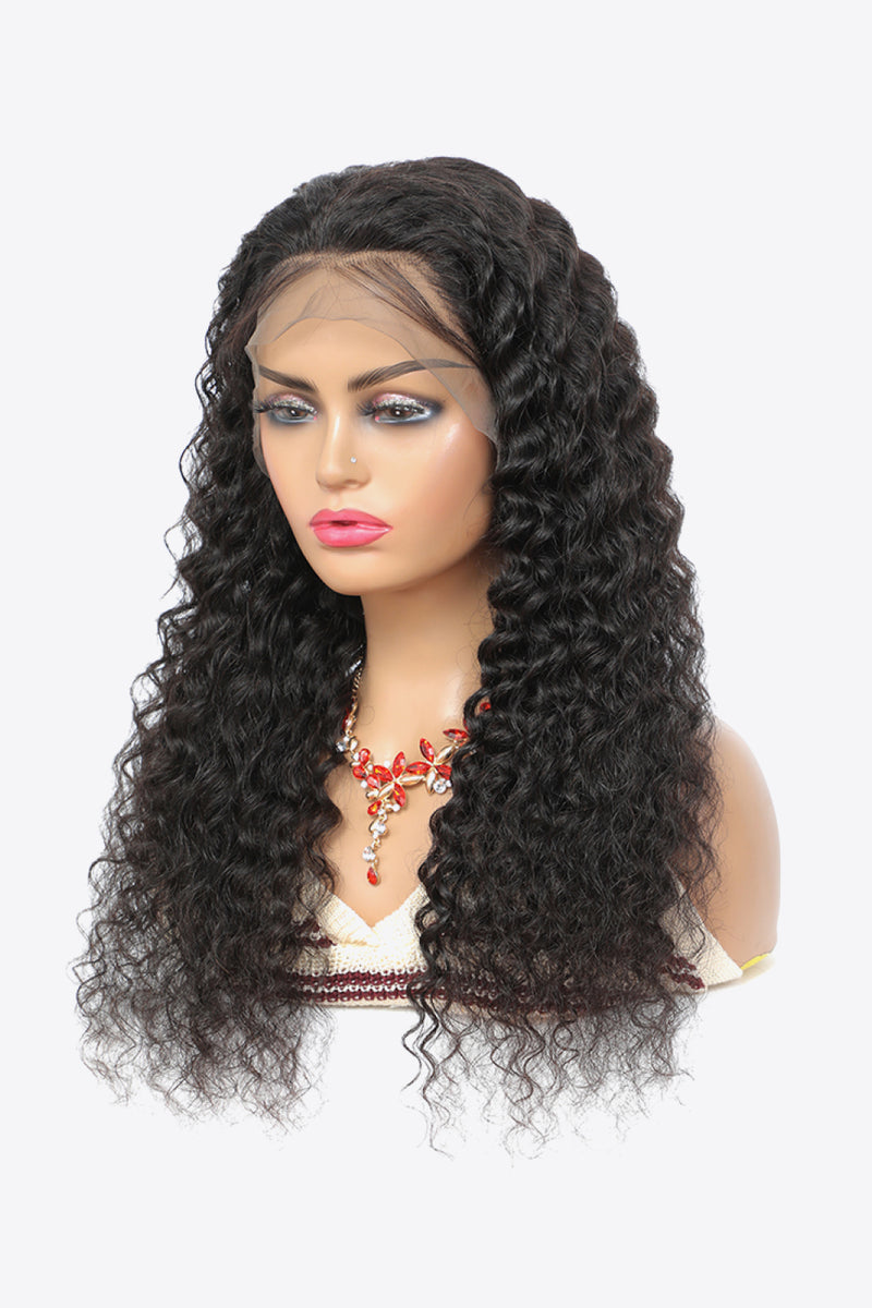 Embrace Natural Elegance with the 20" 13x4 Lace Front Wigs Human Hair Curly Natural Color 150% Density