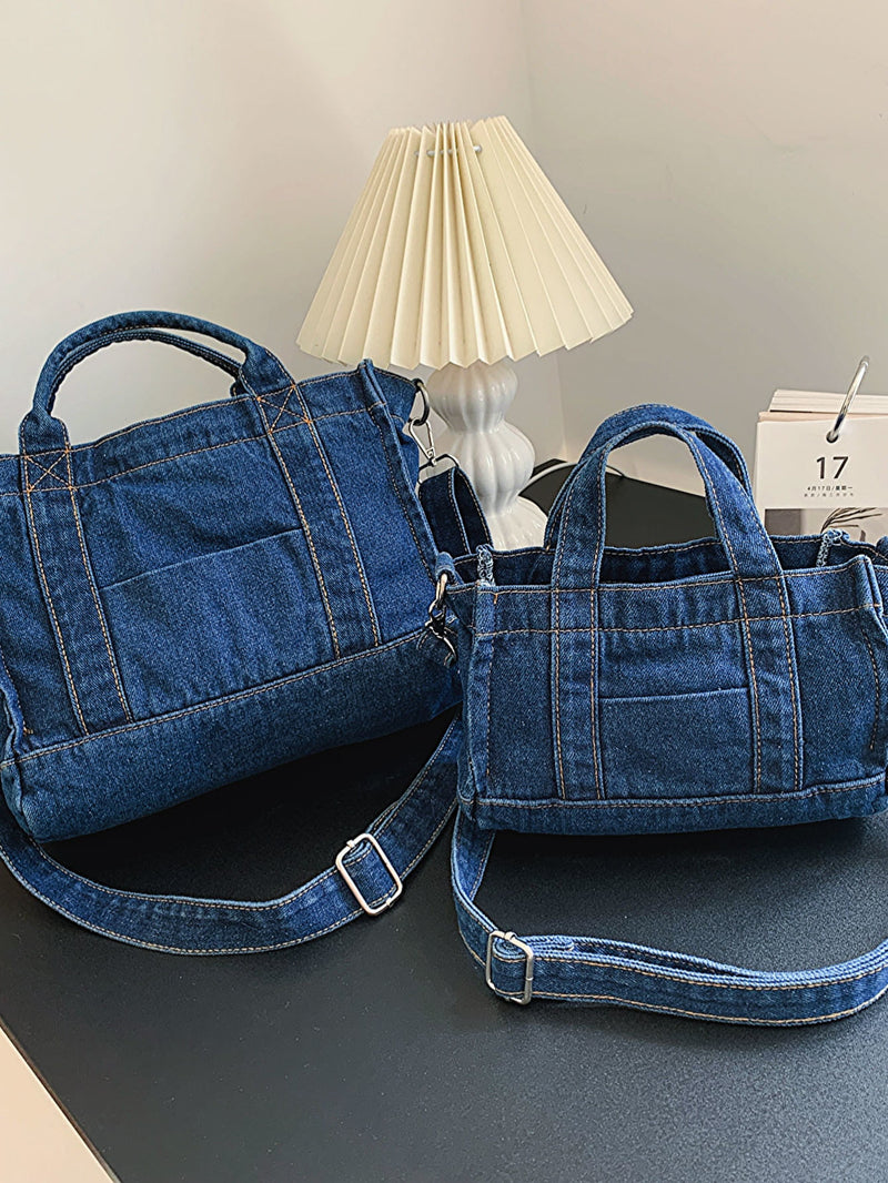 "Classic and Versatile: Denim Shoulder Bag by Burkesgarb | Stylish and Functional Women's Handbag"