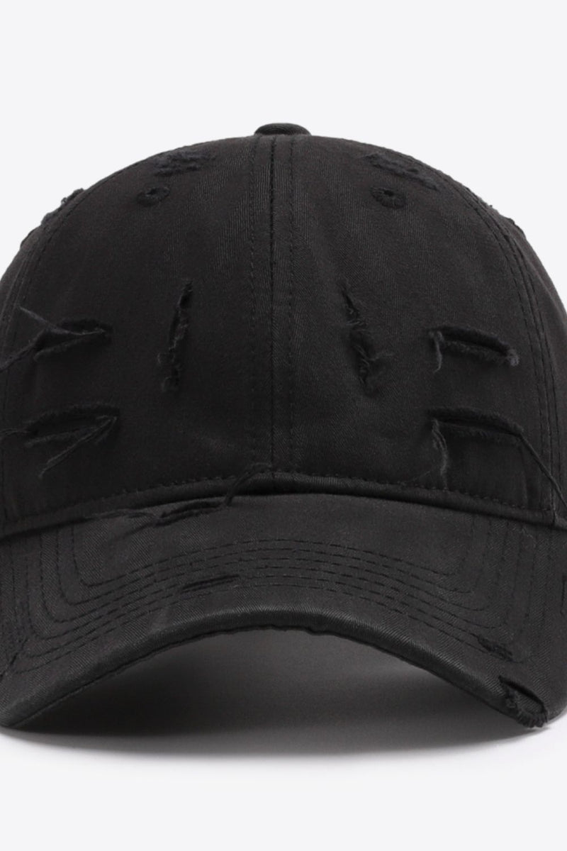 "Cool and Casual: Distressed Adjustable Baseball Cap by Burkesgarb | Trendy and Comfortable Headwear"