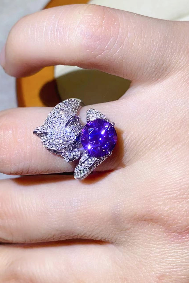 Exquisite and Playful: 2 Carat Moissanite Animal Ring for the Animal Lover in You