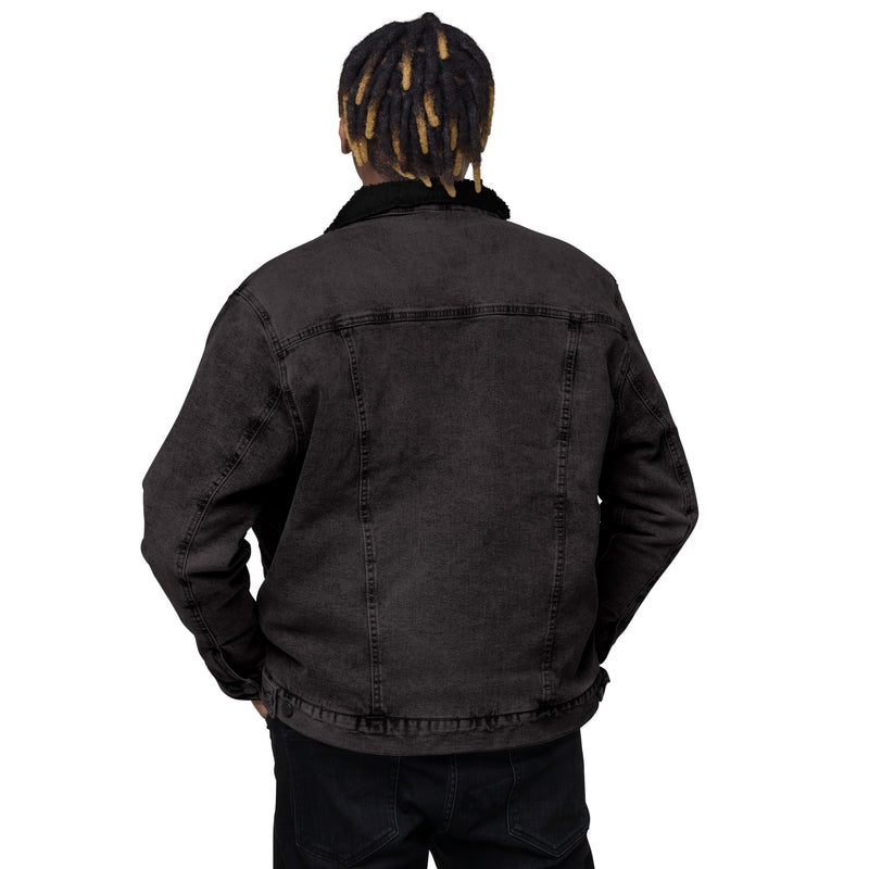 "Stay Cozy and Stylish with the Burkesgarb Unisex Denim Sherpa Jacket"