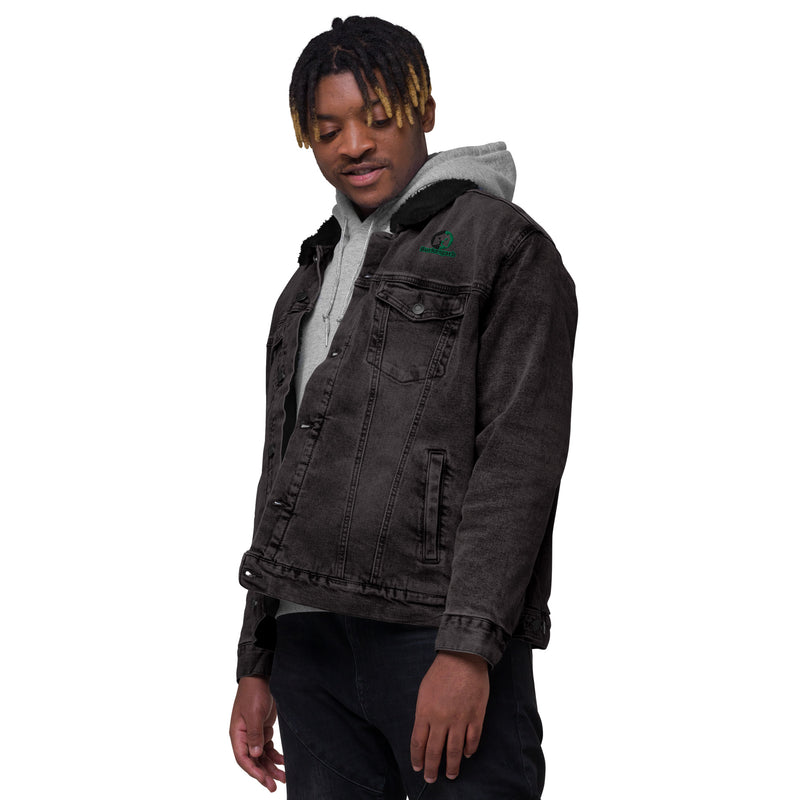 "Stay Cozy and Stylish with the Burkesgarb Unisex Denim Sherpa Jacket"
