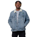 "Stay Cozy and Stylish with the Burkesgarb Unisex Denim Sherpa Jacket"