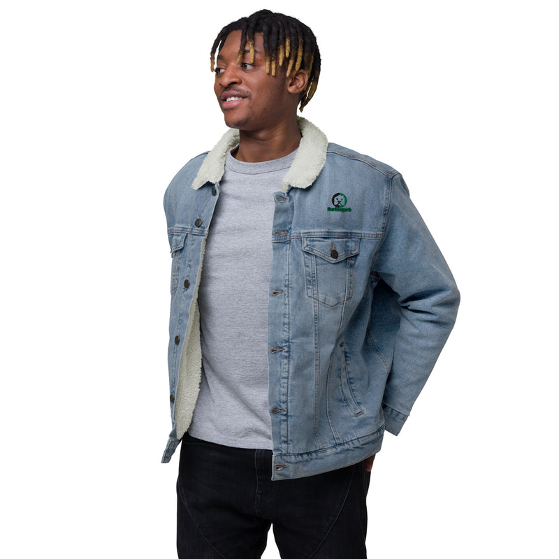 "Stay Cozy and Stylish with the Burkesgarb Unisex Denim Sherpa Jacket"